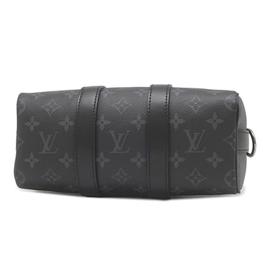 ルイヴィトン LOUIS VUITTON キーポル バンドリエール 25 M46271 モノグラムエクリプス レザー モノグラムエクリプスリバースキャンバス 2WAYバッグ シルバー金具 黒 ショルダー ハンドバッグ