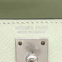 エルメス HERMES ミニケリードゥ 外縫い ヴェールフィズ ヴォーエプソン 2WAYバッグ シルバー金具 ミントグリーン