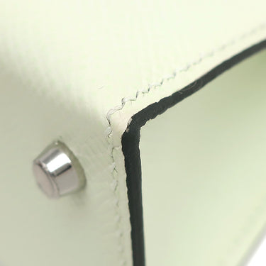 エルメス HERMES ミニケリードゥ 外縫い ヴェールフィズ ヴォーエプソン 2WAYバッグ シルバー金具 ミントグリーン