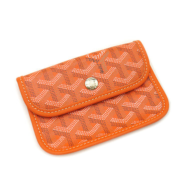 ゴヤール GOYARD アンジュミニ オレンジ PVCコーティングキャンバス ゴヤールディンキャンバス シュヴロッシュカーフスキン トートバッグ シルバー金具 ヘリンボーン リバーシブル