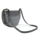ゴヤール GOYARD ヒロンデル HIRONDPMLTY51CL51P グレー レザー ゴヤールディンキャンバス シュヴロッシュカーフスキン ショルダーバッグ シルバー金具 ヘリンボーン柄