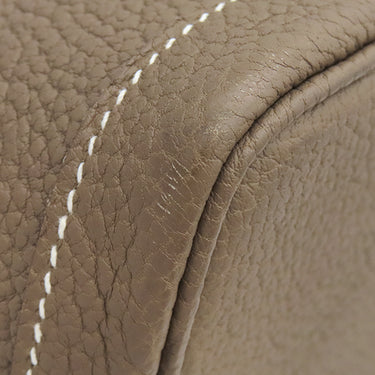 エルメス HERMES ガーデンパーティー PM エトゥープ ネゴンダ トートバッグ シルバー金具 グレージュ