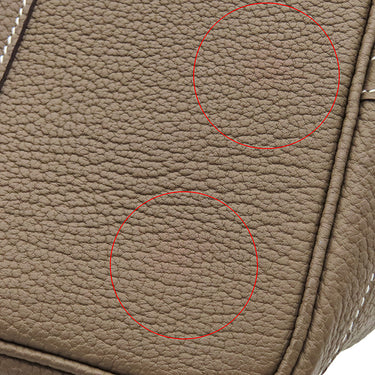 エルメス HERMES ガーデンパーティー PM エトゥープ ネゴンダ トートバッグ シルバー金具 グレージュ