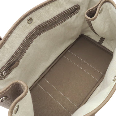 エルメス HERMES ガーデンパーティー PM エトゥープ ネゴンダ トートバッグ シルバー金具 グレージュ