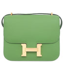 エルメス HERMES コンスタンス3 ミニ ミロワール ヴェールユッカ ヴォーエプソン ショルダーバッグ ゴールド金具 緑