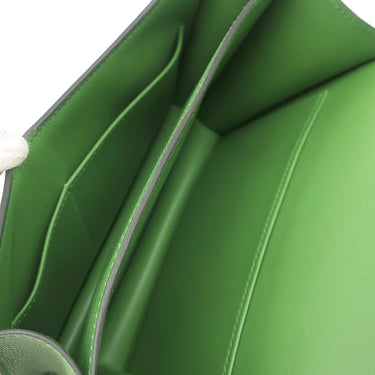 エルメス HERMES コンスタンス3 ミニ ミロワール ヴェールユッカ ヴォーエプソン ショルダーバッグ ゴールド金具 緑