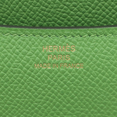エルメス HERMES コンスタンス3 ミニ ミロワール ヴェールユッカ ヴォーエプソン ショルダーバッグ ゴールド金具 緑