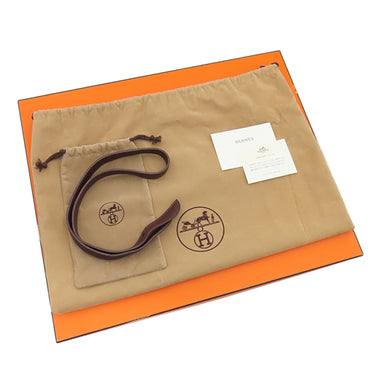 エルメス HERMES マサイ PM ハバナ トリヨンクレマンス ショルダーバッグ マットシルバー金具 赤茶 ワンショルダー