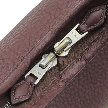 エルメス HERMES マサイ PM ハバナ トリヨンクレマンス ショルダーバッグ マットシルバー金具 赤茶 ワンショルダー