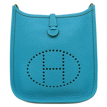 エルメス HERMES エヴリン TPM 16 ロング アマゾン コバルト トリヨンクレマンス ショルダーバッグ シルバー金具