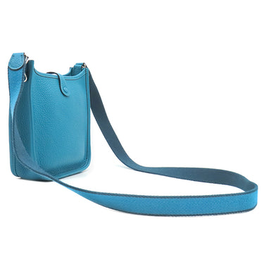 エルメス HERMES エヴリン TPM 16 ロング アマゾン コバルト トリヨンクレマンス ショルダーバッグ シルバー金具