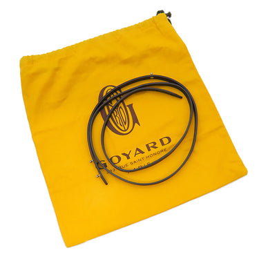 ゴヤール GOYARD サイゴン ミニ ソフトバッグ ブラック カーフ ゴヤールディンキャンバス シュヴロッシュカーフスキン 2WAYバッグ シルバー金具 ショルダー ハンドバッグ ヘリンボーン柄