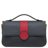 フェンディ FENDI ダブルF チェーンショルダー 8BT297 ネイビー×レッド レザー ショルダーバッグ ゴールド金具 紺 赤 ダブルフェイス