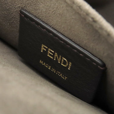 フェンディ FENDI ダブルF チェーンショルダー 8BT297 ネイビー×レッド レザー ショルダーバッグ ゴールド金具 紺 赤 ダブルフェイス