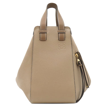 ロエベ LOEWE ハンモックバッグ スモール サンド レザー ソフトグレインカーフ 2WAYバッグ ゴールド金具 ハンドバッグ ショルダーバッグ