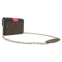 ルイヴィトン LOUIS VUITTON ポシェット カブキマスク M43532 モノグラム×イエロー モノグラムキャンバス チェーンウォレット シルバー金具