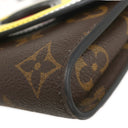 ルイヴィトン LOUIS VUITTON ポシェット カブキマスク M43532 モノグラム×イエロー モノグラムキャンバス チェーンウォレット シルバー金具
