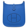 エルメス HERMES エヴリン TPM 16 ブルーゼリージュ トリヨンクレマンス ショルダーバッグ シルバー金具 青