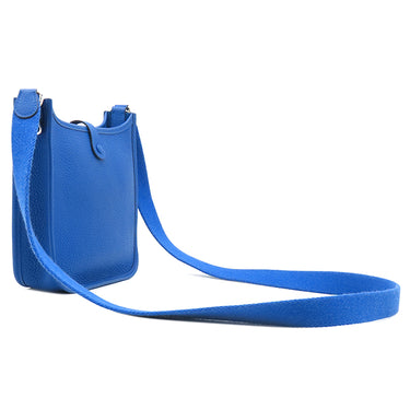 エルメス HERMES エヴリン TPM 16 ブルーゼリージュ トリヨンクレマンス ショルダーバッグ シルバー金具 青