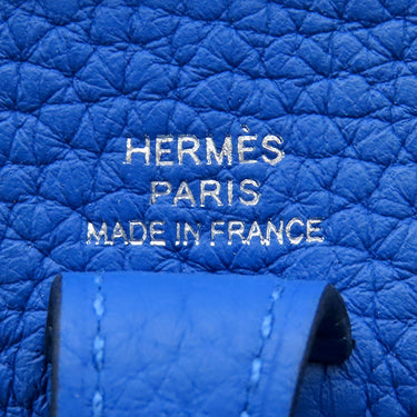 エルメス HERMES エヴリン TPM 16 ブルーゼリージュ トリヨンクレマンス ショルダーバッグ シルバー金具 青