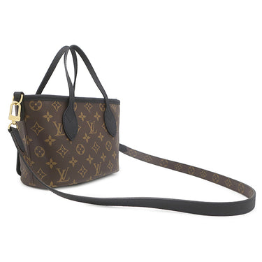 ルイヴィトン LOUIS VUITTON ネヴァーフル インサイドアウト BB M12099 ブラック×モノグラム モノグラムキャンバス グレインレザー 2WAYバッグ ゴールド金具 リバーシブル