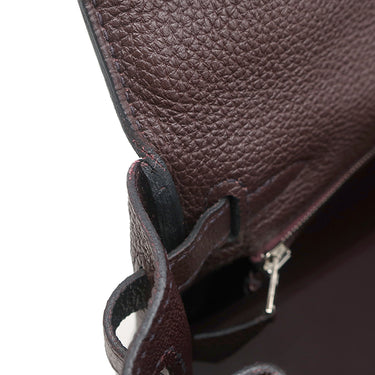 エルメス HERMES ケリー25 内縫い ルージュセリエ トリヨンクレマンス 2WAYバッグ シルバー金具 ショルダー
