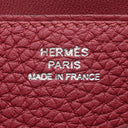 エルメス HERMES ドゴン ロング レクトヴェルソ ルージュグレナ トゴ 長財布 シルバー金具 赤 二つ折り財布