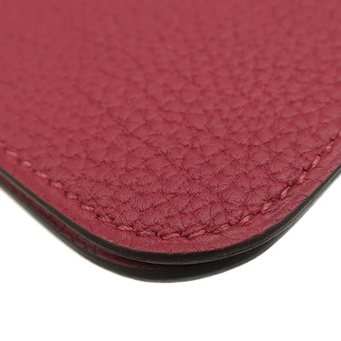 エルメス HERMES ドゴン ロング レクトヴェルソ ルージュグレナ トゴ 長財布 シルバー金具 赤 二つ折り財布