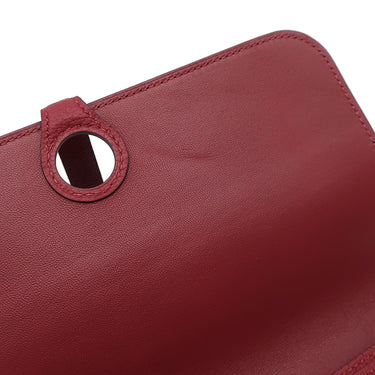 エルメス HERMES ドゴン ロング レクトヴェルソ ルージュグレナ トゴ 長財布 シルバー金具 赤 二つ折り財布