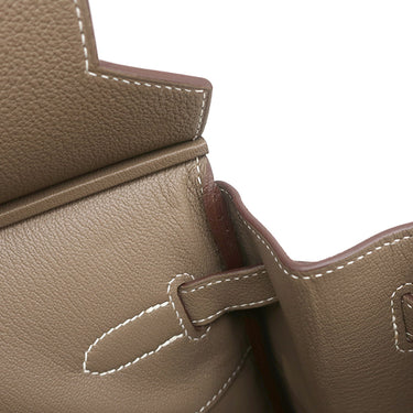 エルメス HERMES バーキン40 エトゥープ トゴ ハンドバッグ シルバー金具 グレージュ 2023年製