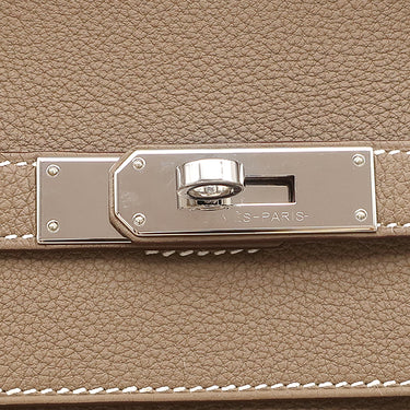 エルメス HERMES バーキン40 エトゥープ トゴ ハンドバッグ シルバー金具 グレージュ 2023年製