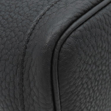エルメス HERMES ガーデンパーティーTPM ブラック ネゴンダ トートバッグ シルバー金具 黒