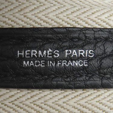 エルメス HERMES ガーデンパーティーTPM ブラック ネゴンダ トートバッグ シルバー金具 黒