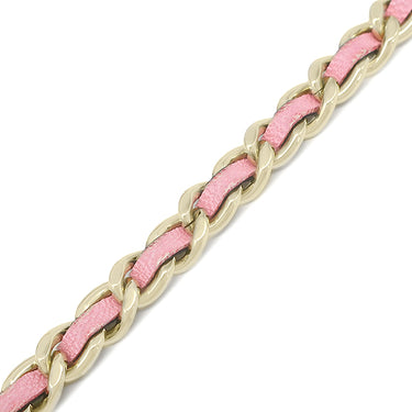 シャネル CHANEL ミニマトラッセ フォンケース ブラック×ピンク ラムスキン ショルダーバッグ ゴールド金具 黒 ココマーク