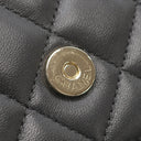 シャネル CHANEL ミニマトラッセ フォンケース ブラック×ピンク ラムスキン ショルダーバッグ ゴールド金具 黒 ココマーク