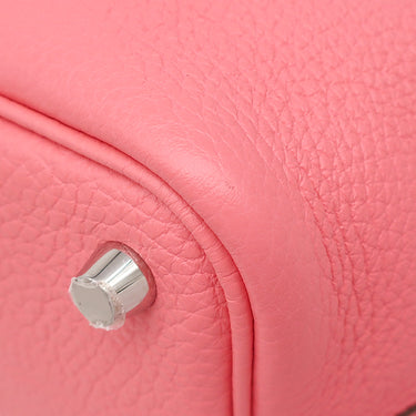 エルメス HERMES ピコタンロックPM ローズアザレ トリヨンクレマンス ハンドバッグ シルバー金具