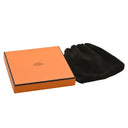 エルメス HERMES バッファローホーン チェーン ペンダント ベージュXブラウン バッファローホーン メタル ラッカー ネックレス オーバル ロングネックレス