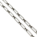 エルメス HERMES バッファローホーン チェーン ペンダント ベージュXブラウン バッファローホーン メタル ラッカー ネックレス オーバル ロングネックレス