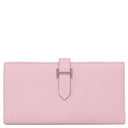 エルメス HERMES ベアンスフレ モーヴシルベストル ヴォーエプソン 長財布 シルバー金具 二つ折り財布