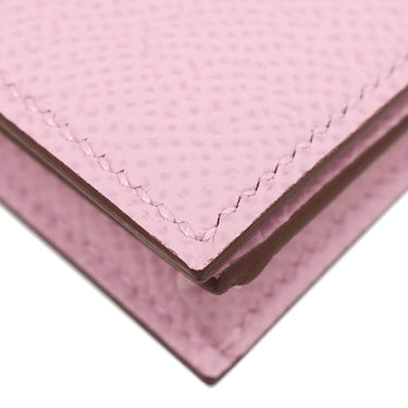 エルメス HERMES ベアンスフレ モーヴシルベストル ヴォーエプソン 長財布 シルバー金具 二つ折り財布