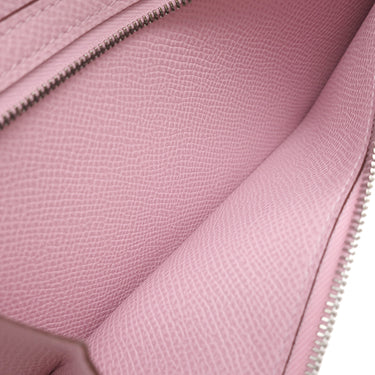 エルメス HERMES ベアンスフレ モーヴシルベストル ヴォーエプソン 長財布 シルバー金具 二つ折り財布