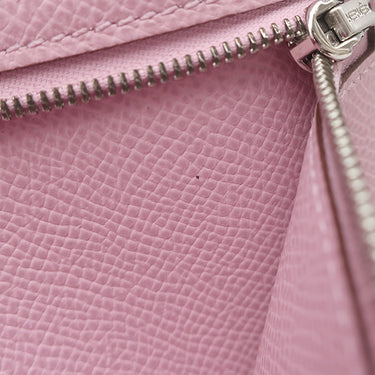 エルメス HERMES ベアンスフレ モーヴシルベストル ヴォーエプソン 長財布 シルバー金具 二つ折り財布