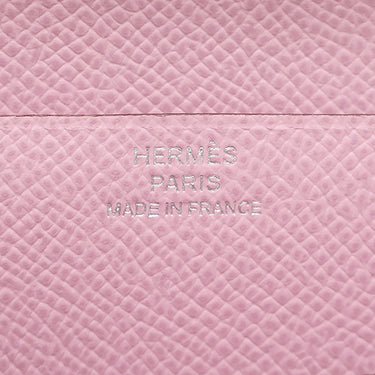 エルメス HERMES ベアンスフレ モーヴシルベストル ヴォーエプソン 長財布 シルバー金具 二つ折り財布