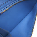 エルメス HERMES ベアンスフレ ブルーゼリージュ アリゲーター 長財布 ゴールド金具 青 クロコ 二つ折り財布
