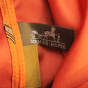 エルメス HERMES ミュザルディーヌ ポション オレンジ×マルチカラー シルク ポーチ 替えバッグ ヒョウ 動物モチーフ