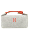 エルメス HERMES ブリッド ア ブラック PM ロカバール グリスフランネル ウール バージンウール ポーチ シルバー金具 ハンドバッグ バニティ