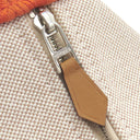 エルメス HERMES ブリッド ア ブラック PM オレンジ×ナチュラル トワルアッシュ ポーチ シルバー金具 トワルH バニティ