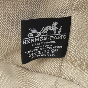エルメス HERMES ブリッド ア ブラック PM オレンジ×ナチュラル トワルアッシュ ポーチ シルバー金具 トワルH バニティ