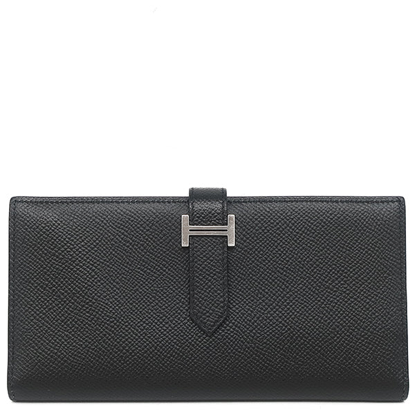HERMES エルメス 長財布 ヴォーエプソン ベアンスフレ ブラック 2389 エルメス HERMES ベアンスフレ ブラック ヴォーエプソン 長財布