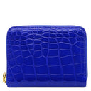 ルイヴィトン LOUIS VUITTON ジッピー コインパース N96069 ブルーサントリン クロコダイル コインケース ゴールド金具 青 ラウンドジップ 小銭入れ